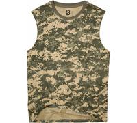 Brandit sleeveless Shirt, grey/beige, size L