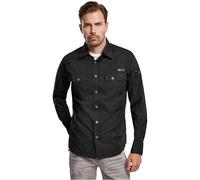 Brandit Slim Fit Shirt Long Sleeve, Color: black, Size: 6XL
