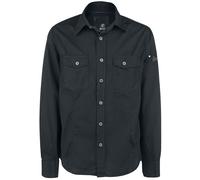 Brandit Slim Men Shirt BlackL Black