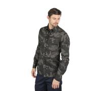 Brandit SlimFit Shirt, Dark Camouflage, size XXL