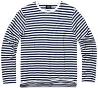 Brandit Stripe Jersey Longsleeve Shirt, white-blue, size S for Men