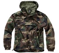 Brandit Summer Windbreaker Adjustable Breathable Mens Mesh Lining Woodland Camo