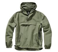 Brandit Summer Windbreaker Hoodie, green, size S