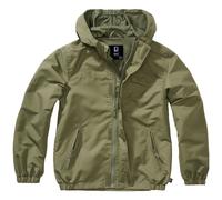 Brandit Summer Windbreaker Frontzip kids jacket - Olive