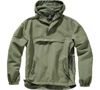 Brandit Summer Windbreaker Hoodie, green, size L for Men