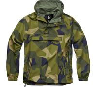 Brandit Summer Windbreaker Hoodie, green, size S for Men