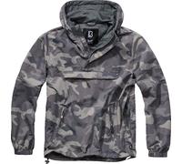 Brandit Summer Windbreaker Hoodie, grey/camouflage, size M