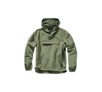 Brandit Summer Windbreaker Hoodie, green, size S