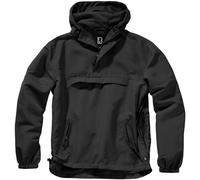 Brandit Summer Windbreaker Mens Breathable Adjustable Ligtweight Black