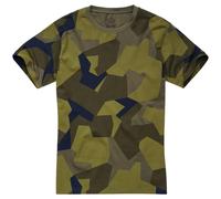 Brandit T-shirt Cotton Top Casual Tactical Mens Hunting Swedish Camo M90 Camo