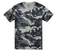 Brandit T-Shirt Mens Tee Top Army Military Outdoor Grey Camo