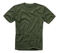 Brandit T-shirt Top Simple Casual Gym Short Sleeve Mens Plain Crew Neck Olive