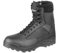Brandit Tactical Military Combat Side Zip Boots Police Leather Footwear Black