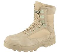 Brandit Tactical Military Combat Side Zip Mens Boots Suede Leather Khaki Camel