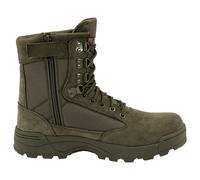 Brandit Tactical Side Zip Boots Mens Safety Work Anti-Slip Tactical Olive