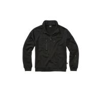 Brandit Tactical Sweat Hooded Troyer, black, size L