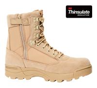 Brandit Tactical Zipper Boots Robust Work Shoe Faux Leather Tactical Boot