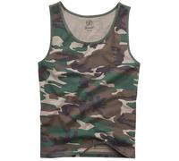 Brandit Tank Top Men's Cotton Summer Holiday Undershirt Gym Vest Woodland Camo