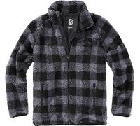 Brandit Teddyfleece Jacket, black-grey, size 2XL