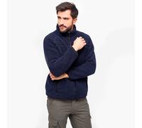 Brandit Teddyfleece Jacket Fashionable Fluffy Mens Winter Streetwear Navy