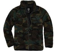 Brandit Teddyfleece Jacket Fashionable Fluffy Mens Winter Streetwear Woodland