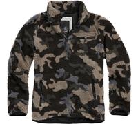 Brandit Teddyfleece Pullover, Dark Camouflage, size XXL