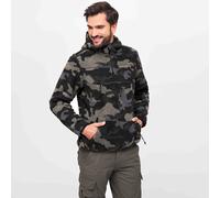 Brandit Teddyfleece Pullover Fashionable Fluffy Mens Winter Streetwear Dark Camo