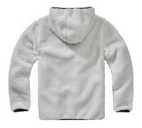 Brandit Teddyfleece Pullover Fashionable Fluffy Mens Winter Streetwear White