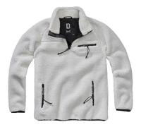 Brandit Teddyfleece Pullover, white, size 4XL for Men