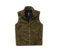 Brandit Teddyfleece Vest, green, size S