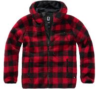 Zip-up hooded fleece Brandit Teddy Rouge 4XL