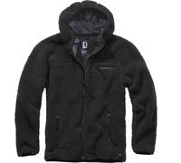 Zip-up hooded fleece Brandit Teddy Noir 4XL