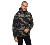 Brandit Teddyfleece Worker Jacket, color: darkcamo, size: 7XL