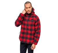 Brandit Teddyfleece Worker Jacket Red/BlackL Red,Black