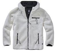 Brandit Teddyfleece Worker Jacket, Color: white, Size: 4XL