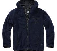 Brandit Teddyfleece Worker Jacket, navy blue, size 4XL