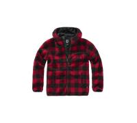 Brandit Teddyfleece Worker Jacket Red/BlackL Red,Black