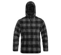 Brandit Teddyfleece Worker Pullover - Black/Grey
