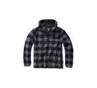 Brandit Teddyfleece Worker Pullover - Black/Grey
