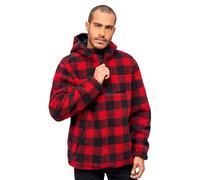 Brandit Teddyfleece Worker Pullover, color: red/black, size: 7XL