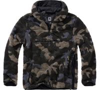 Brandit Teddyfleece Worker Pullover, Dark Camouflage, size 7XL