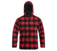 Brandit Teddyfleece Worker Pullover - Red/Black