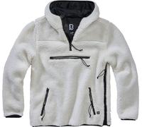 Brandit Teddyfleece Worker Pullover, white, size XL