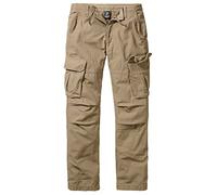 Brandit Texas Men’s Slim Vintage Cargo Trousers, sand, M