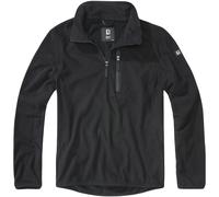 Brandit Troyer Fleece Mens Military Tactical Warm Polar Camping Black
