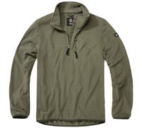 Brandit Men's Fleece Troyer Sweater, Olive, XXXXXL