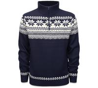 Brandit Troyer Norweger Pullover Fleece Scandinavian Straight Cut Jumper Navy
