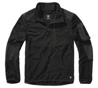 Brandit Fleece Troyer Ripstop Mens Quarter-Zip Jumpers Cardigans Black