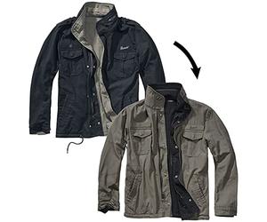 Brandit Twister Men Between-Seasons Jacket Black-Olive M, 100% Cotton,