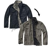 Brandit Twister Men Between-Seasons Jacket Black-Olive XXL, 100% Cotton,